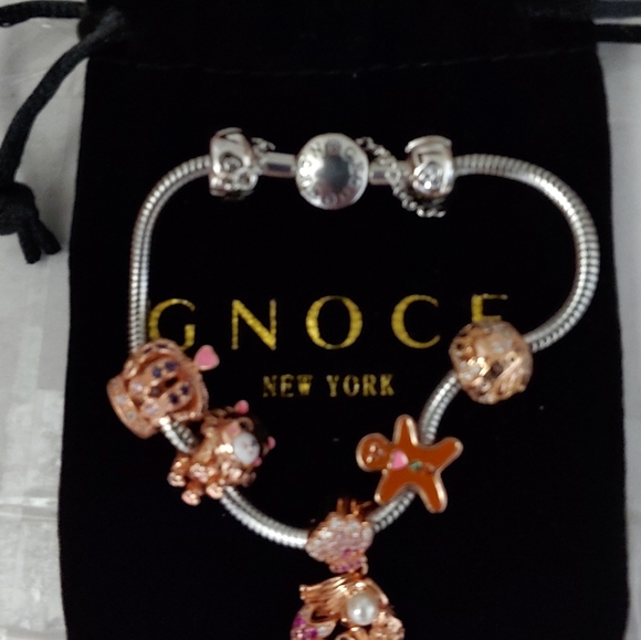 NWT GNOCE bracelet and 5 charms - Picture 5 of 15